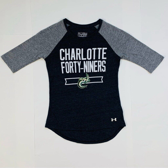 Under Armour Tops - Under Armour Charlotte 49ers Forty-Niners Raglan T-Shirt Youth Small Football
